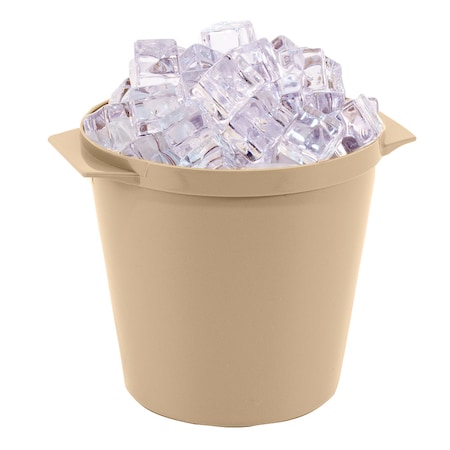 Hapco-Elmar R1000BGE-Essential 3 Qt. Round Ice Bucket W/ Handles, Beige, PK 36 R1000BGE